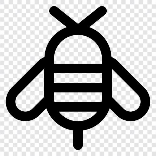 arı, bal, tarım, tozlaşma ikon svg