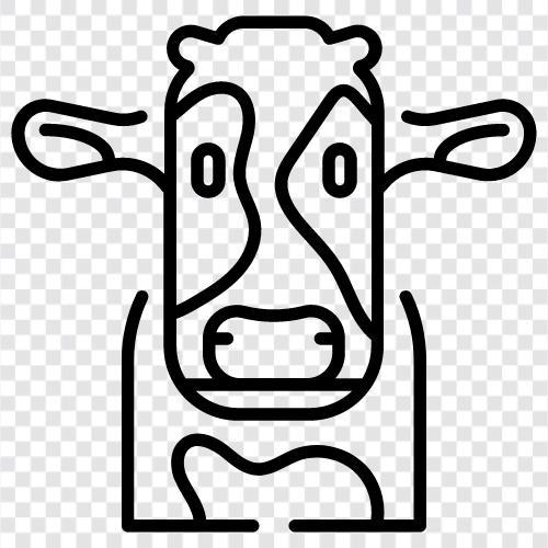 Rindfleisch, Milch, Käse, Fleisch symbol