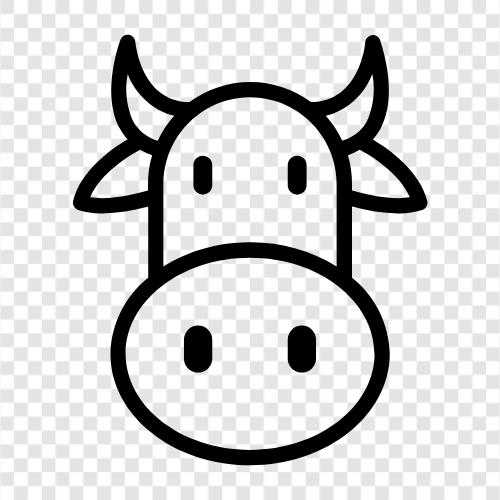 beef, milk, farming, agriculture icon svg