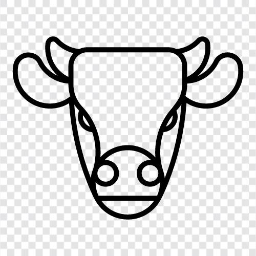 Rindfleisch, Milch, Käse, Joghurt symbol