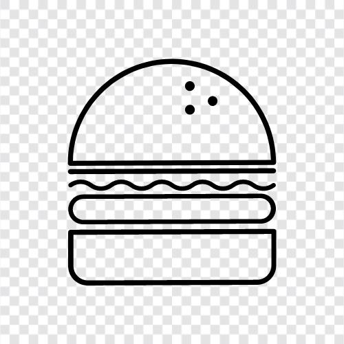 beef, bun, cheese, hamburger icon svg