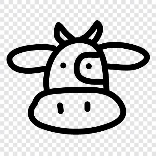 beef, milk, cheese, farmland icon svg