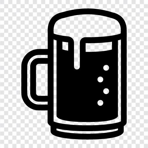 Bira kupası, İrlandalı bira kupası, St. Patrick s day, Guinness kupası ikon svg