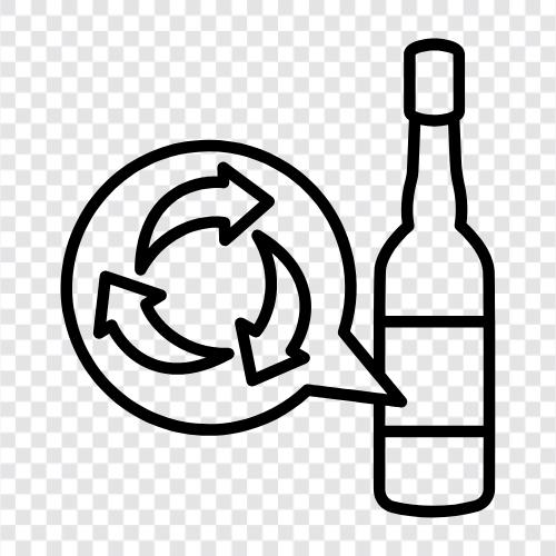 beverage bottles, aluminum cans, plastic bottles, bottle recycling icon svg