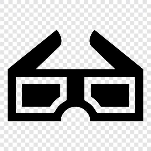 bifocal glasses, progressive lenses, corrective lenses, D Glasses icon svg