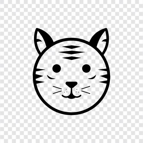 big cat, national animal, Bengal, endangered icon svg