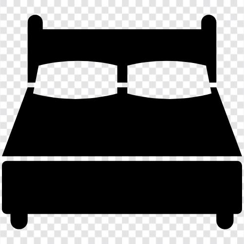 Большая двойная кровать, двойная кровать размера короля, двойная кровать размера короля Калифорнии, двойная кровать Значок svg