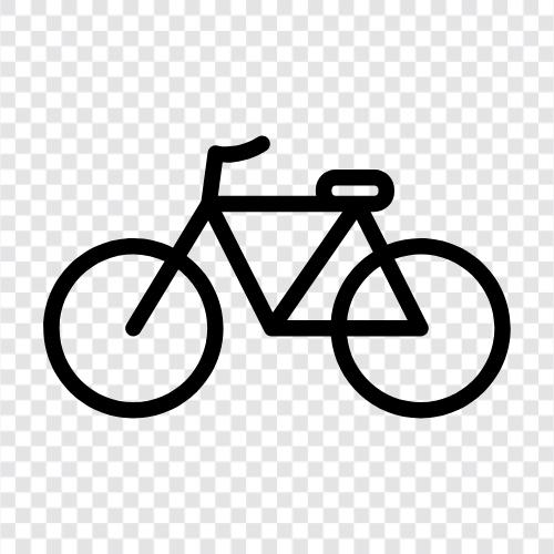 Fahrrad, Fahrradverleih, Fahrradgeschäft symbol