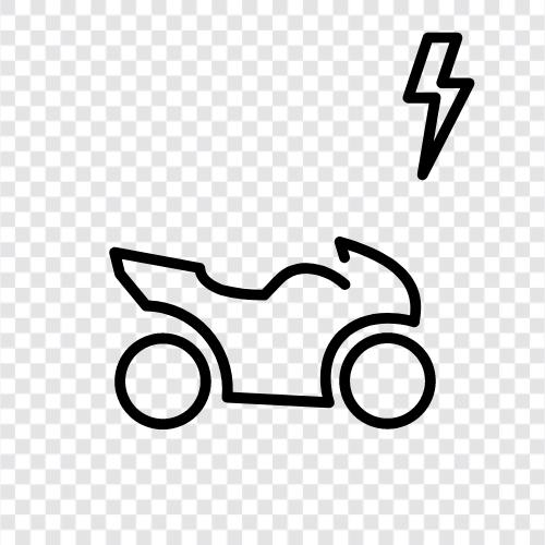 Fahrrad, Motorrad, Elektrisch, Elektrisches Motorrad symbol