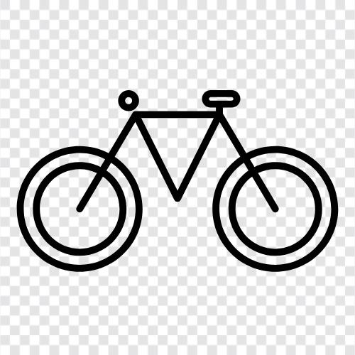 Fahrradspuren, FahrradShare, Fahrradladen, Fahrradverleih symbol