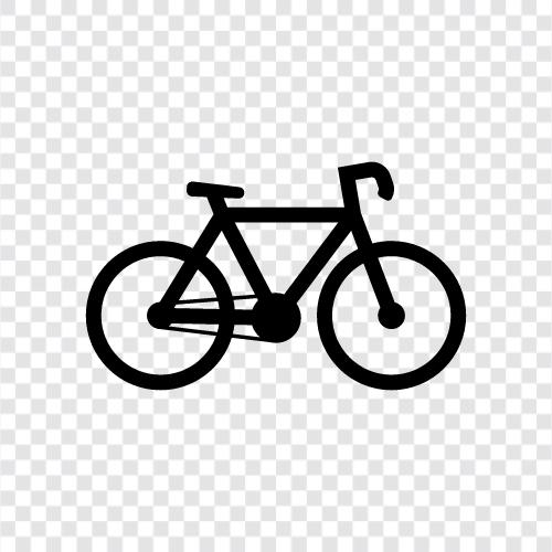 Fahrrad, Radwege, Pendler, Pendeln symbol