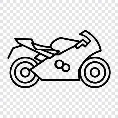 bisiklet, motorsiklet, sürme, cruising ikon svg