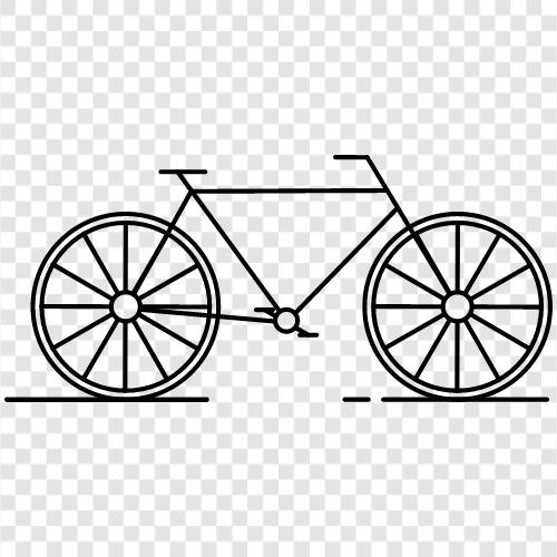 Fahrrad, Pedal, Fahrt, Transport symbol