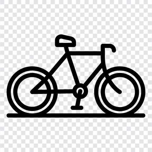 Fahrrad, Fahrradtour, Fahrradtourismus symbol