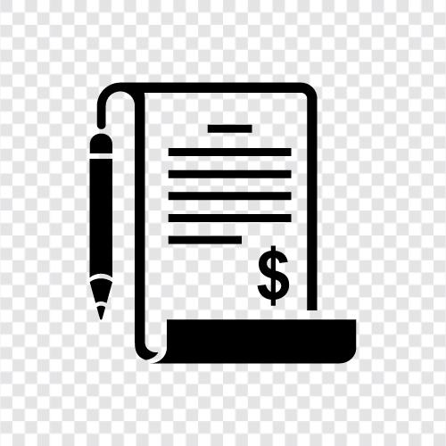 Rechnungsstellung, Rechnungsvorlage, Rechnungssoftware, Rechnungshersteller symbol