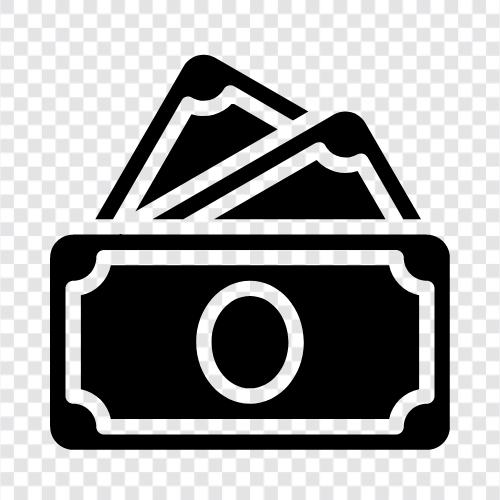 bills, money, finance, savings icon svg