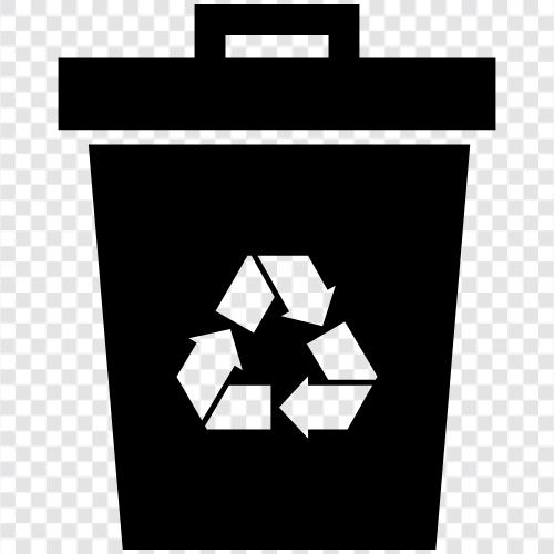 Mülleimer, Müll, Recycling symbol