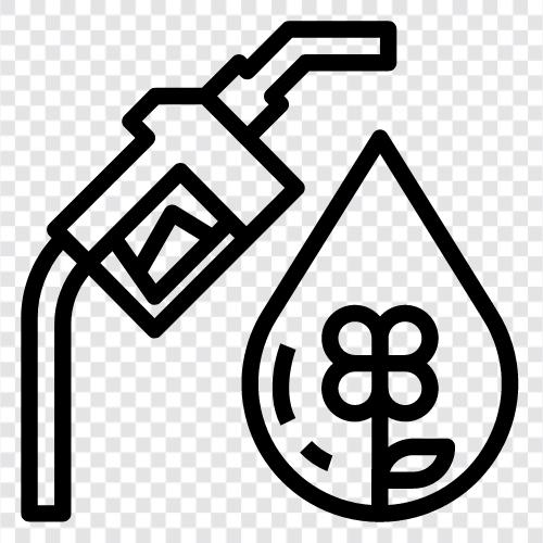 Biodiesel, Biokraftstoff, nachhaltiger Diesel, Erneuerbarer Diesel symbol