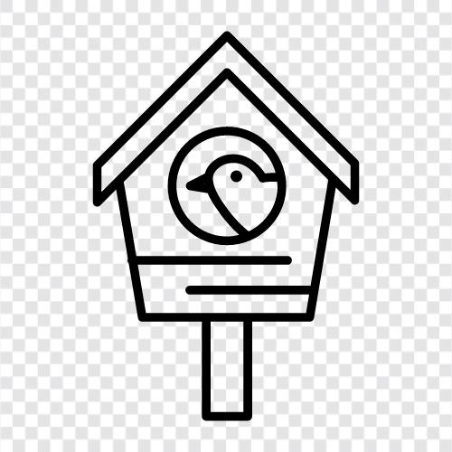 Vogelhäuser, machen ein Vogelhaus, bauen ein Vogelhaus, wie man symbol