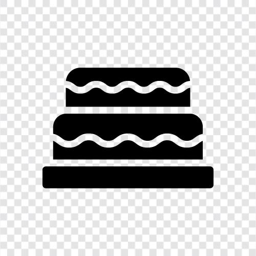 Geburtstag, Kuchendekoration, Bäckerei, Geburtstagstorte symbol