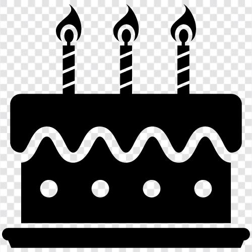 Кекс на день рождения, реципид на день рождения, идеи на день рождения, пирожные на день рождения Значок svg