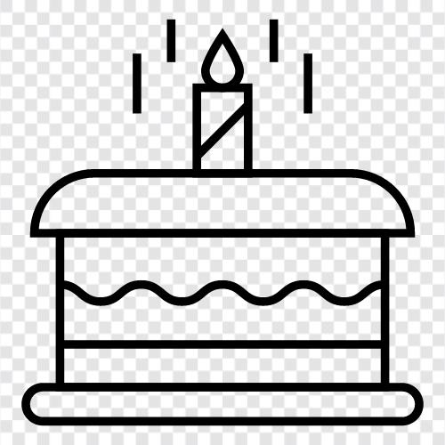 birthday, birthday cake, cake decoration, cake decoration ideas icon svg