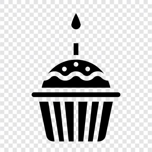 Geburtstag Cupcakes, Geburtstagskuchen, Cupcake Geburtstagskuchen, Kuchen Geburtstag symbol