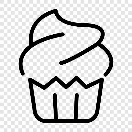 Geburtstag, Kuchen, Bäckerei, Dessert symbol