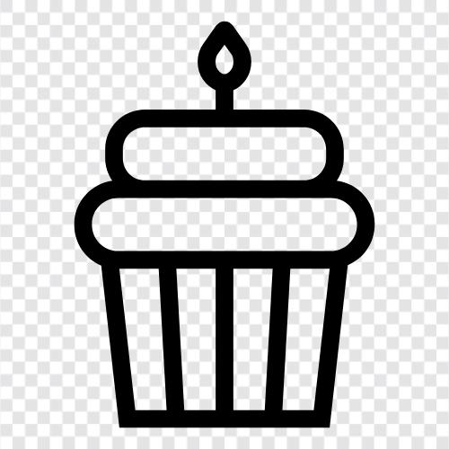 birthday, cake, dessert, birthday cake icon svg