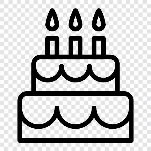 birthday, cake, dessert, birthday party icon svg