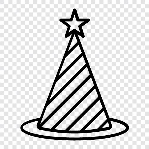 doğum günü şapkaları, doğum günü partisi, sevimli doğum günü şapkaları, benzersiz doğum günü şapkaları ikon svg