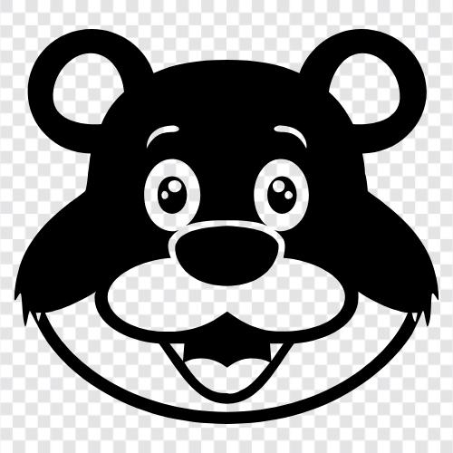 Schwarzbär, Braunbär, Grizzlybär, Eisbär symbol