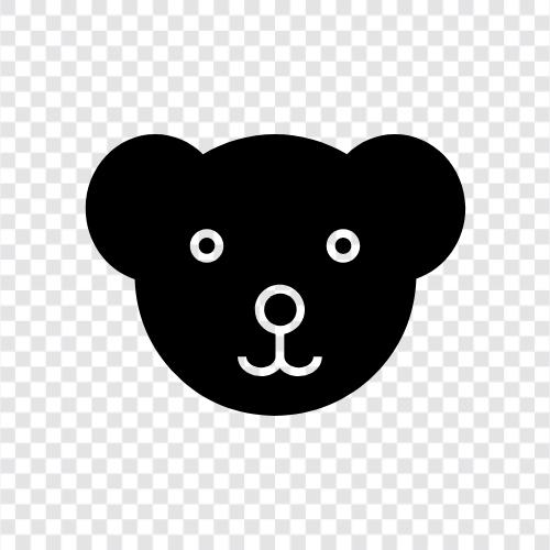 Schwarzbär, Braunbär, Grizzlybär, Ursus arctos symbol