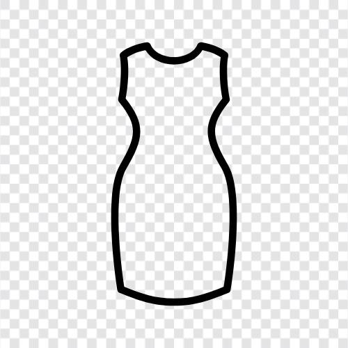 black sheath dress, silver sheath dress, red sheath dress, sheath dress icon svg