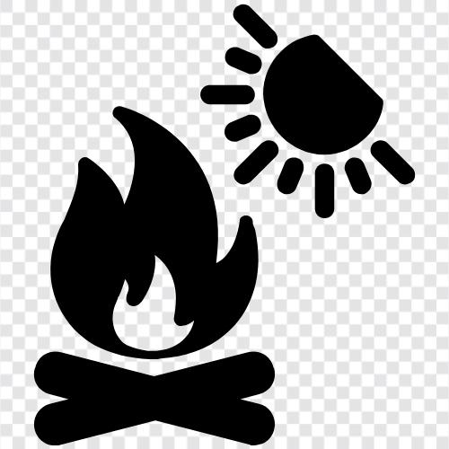 flammen, hitze, schwelgen, brennen symbol