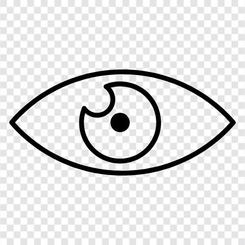 blindness, vision, eyeball, lens icon svg