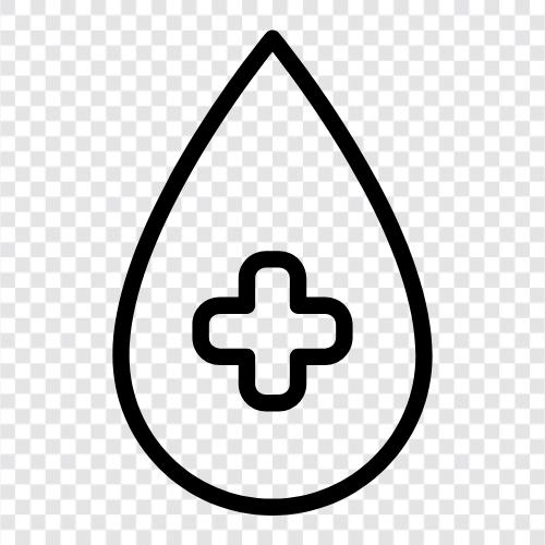 Blutspende, rotes Kreuz, Blutspendezentrum, Blutspendeantrieb symbol