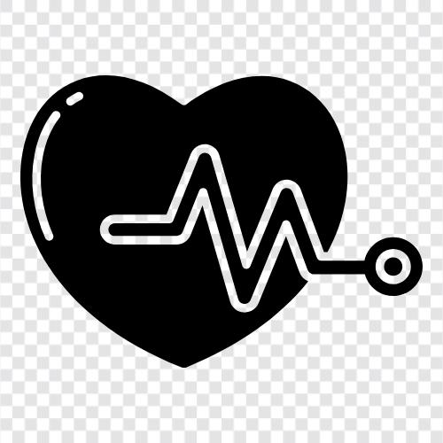 kan basıncı, kalp hızı monitörü, kalp hızı değişkenliği, ECG ikon svg