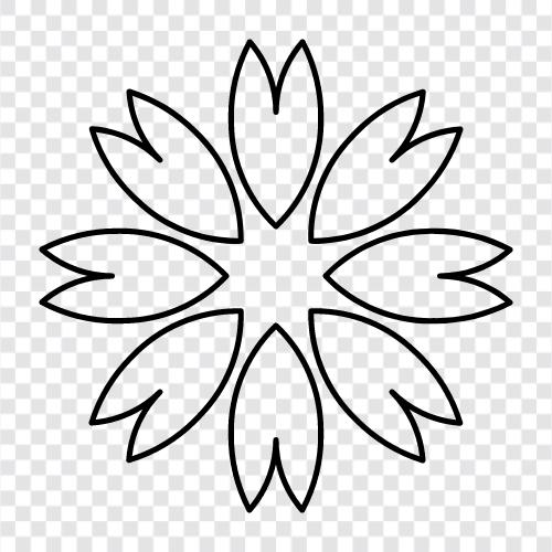 Blüte, Blume symbol