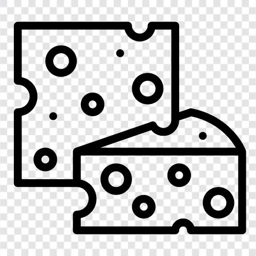 Blauer Käse, Boursault, Camembert, Chevre symbol