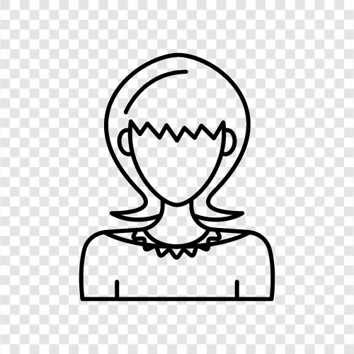 Bob Haircut, Bob Hair Style, Bob Hair symbol