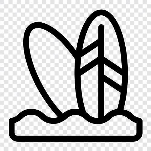 Bodyboard, SUP, Stand Up Paddleboard, Kajak symbol