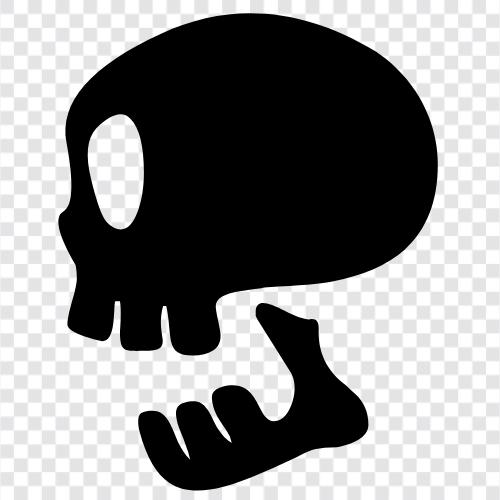 bones, death, violence, gore icon svg