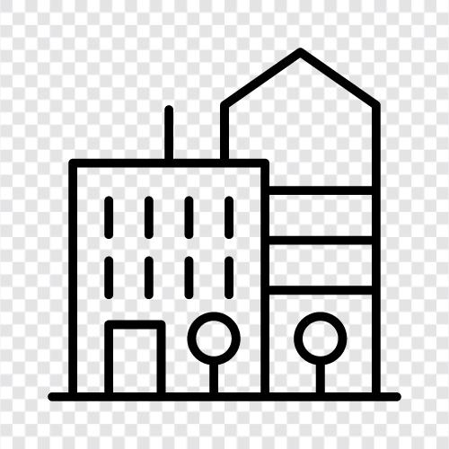 borough, district, community, cityscape icon svg