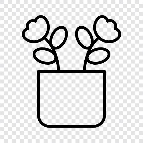 botany, gardening, flowers, plants for sale icon svg