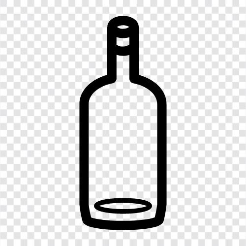 Flasche, Getränk, Wasser, leere Flasche symbol