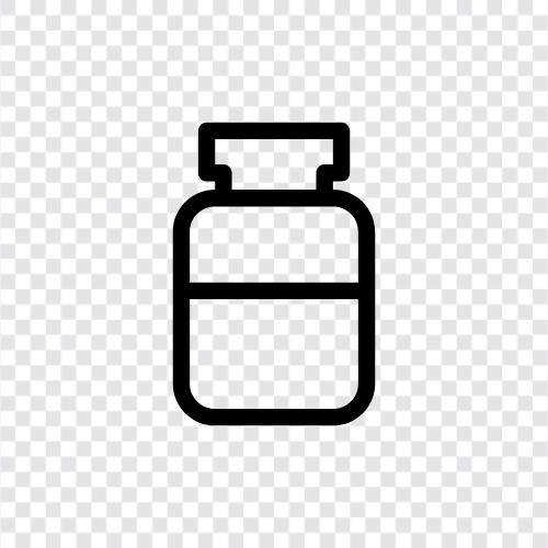 Flaschen, Glas, Medizin, Pharma symbol