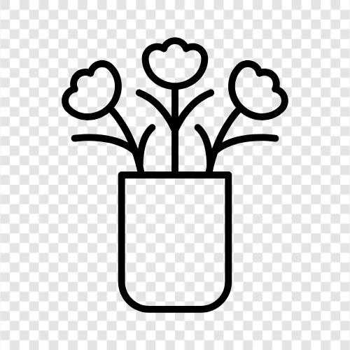 Blumensträuße, Pflanzen, Garten, Gartenarbeit symbol