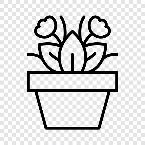 bouquets, arrangements, garden, gardening icon svg