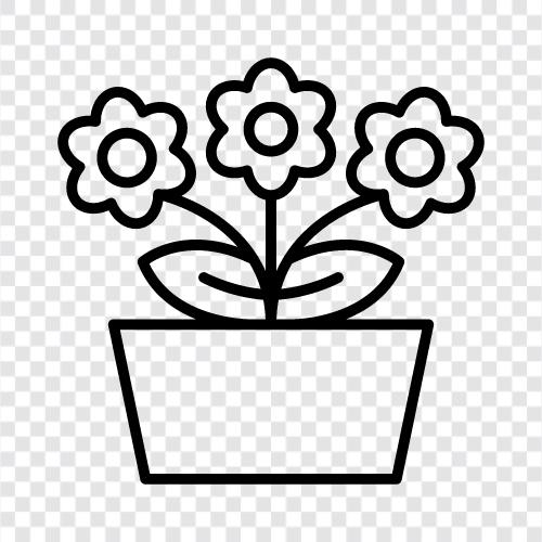 bouquets, arrangements, flora, foliage icon svg